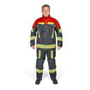 Einsatzjacke FIRE FLEX, Nomex® XTR, schwarzblau/rot