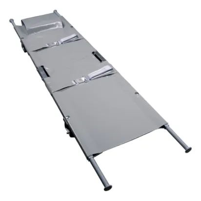 Krankentrage K DIN 13024-2, 4 Gleitfüße, 2 x klappbar