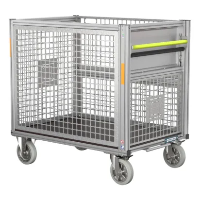 Rollcontainer Gitterbox hoch