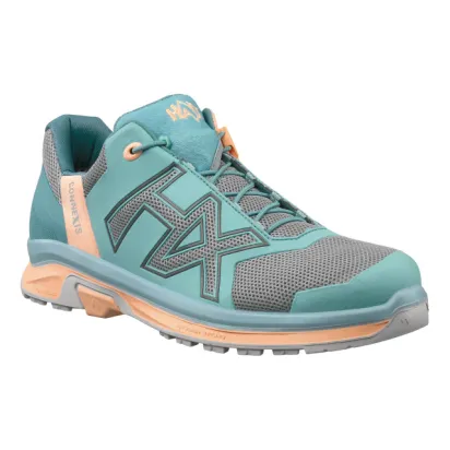 Damen-Schnürschuh CONNEXIS® GO GTX Ws LOW, minzgrün/koralle