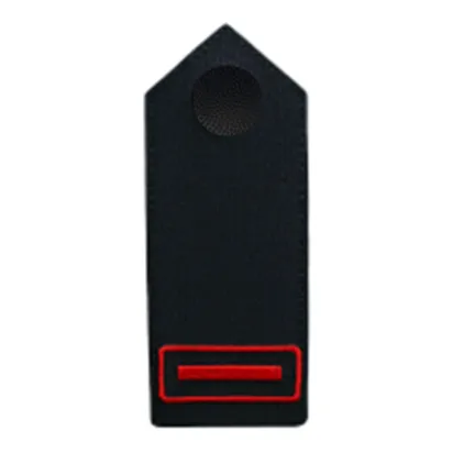Schulterklappen, auf schwarzem Köper, Knopf schwarz