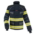 Einsatzjacke THL X-pro Solution, dunkelblau, Rückenschild FEUERWEHR silber reflektierend