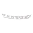 Schriftzug für HEROS H10, am Helm montiert