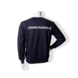Sweatshirt dunkelblau, Aufdruck weiß