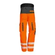 Schnittschutz-Bundhose Forest Jack, leuchtorange