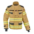 Einsatzjacke THL X-pro Solution, gold, Rückenschild FEUERWEHR leuchtgelb