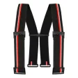 Hosenträger HT5 Basic Standard, schwarz/rot