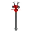 Hydrantenstandrohr DN 80, 2 Abgänge