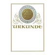 Urkunde gold-grau, ohne Bild