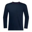 Langarm-Shirt, schwarzblau/rot