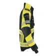 Einsatzjacke THL X-pro Solution, dunkelblau/leuchtgelb, Rückenschild leuchtgelb
