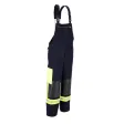 Latzhose THL, schwarzblau/leuchtgelb