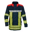 Einsatzjacke Fire-Jack II blue/red, Rückenaufdruck FEUERWEHR leuchtgelb
