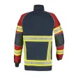 Einsatzjacke X-Pro Dynamic, dunkelblau/rot, Rückenaufdruck FEUERWEHR silber reflektierend