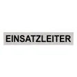 Klettschild Feuerwehr 420x80 mm, silber reflektierend