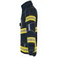 Einsatzjacke X-Pro Dynamic, dunkelblau, Rückenaufdruck FEUERWEHR silber reflektierend