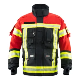 Einsatzjacke SURVIVOR TTFS BEAR Bi-Color X-TREME® light, Nomex® NXT, Aufbau YA16-A, dunkelblau/rot