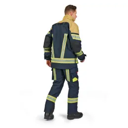 Einsatzjacke FIRE FLEX, Nomex® XTR, schwarzblau/gold