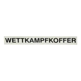 Schild WETTKAMPFKOFFER