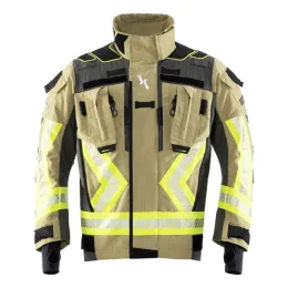 Einsatzjacke FIRE X-FLASH BEAR X-TREME®, IB-TEX®, Aufbau ZA14, gold/dunkelblau
