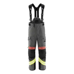 Einsatzhose FIRE X-FLASH DRAG X-TREME® light, IB-TEX®, Aufbau YA14, dunkelblau/rot