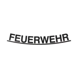 Schriftzug FEUERWEHR, lose, für HEROS H10, schwarz