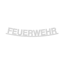 Schriftzug FEUERWEHR, lose, für HEROS H10, silber