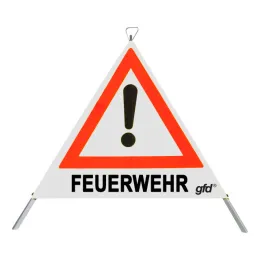 Faltsignal gfd®, weiß retroreflektierend, 700 mm