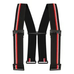 Hosenträger HT5 Basic Standard, schwarz/rot