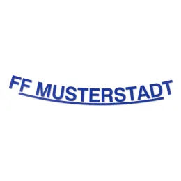 Schriftzug einzeilig, lose, für HEROS H10, blau