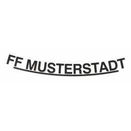 Schriftzug einzeilig, lose, für HEROS H10, schwarz