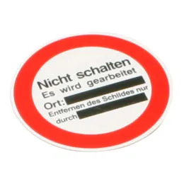 Warnschild