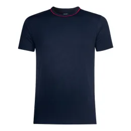 Herren T-Shirt, schwarzblau/rot