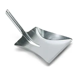Kehrschaufel, Metall verzinkt, ohne Lippe