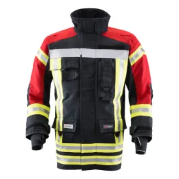 Einsatzjacke FIRE BREAKER ACTION NOVA Bi-Color X-TREME® light, Nomex® NXT, Aufbau YA16, dunkelblau/rot