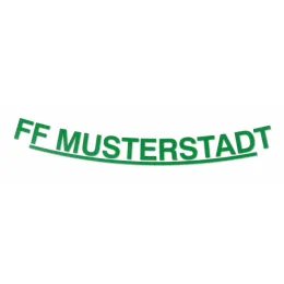 Schriftzug einzeilig, montiert, für HEROS H10, grün