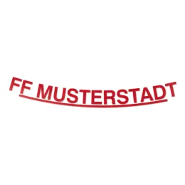 Schriftzug einzeilig, lose, für HEROS H10, rot