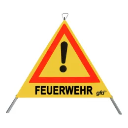 Faltsignal gfd®, gelb retroreflektierend, 700 mm