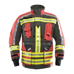 Einsatzjacke FIRE EXPLORER BEAR X-TREME® light, IB-TEX®, Aufbau YA14, dunkelblau/rot